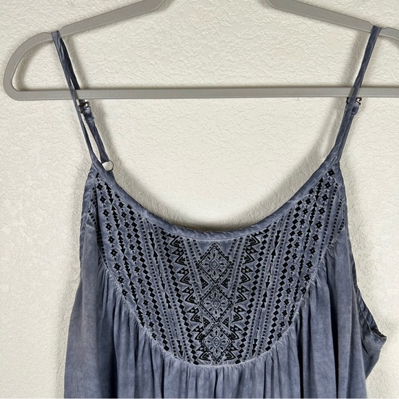 Torrid Sz 12 sleeveless embroidered rayon Boho Western camisole Whimsigoth - Picture 3 of 8